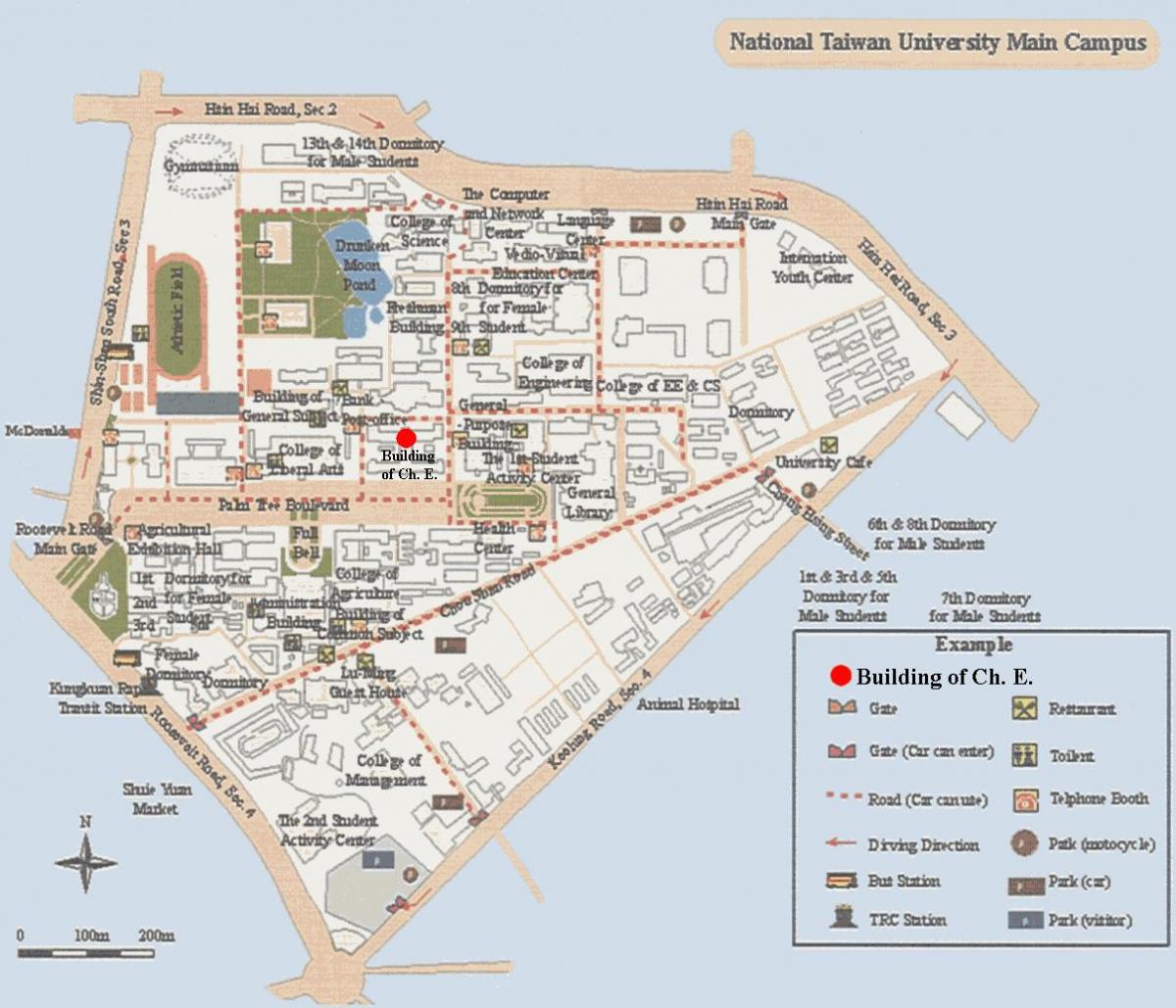 nazio taiwan unibertsitatea campus mapa