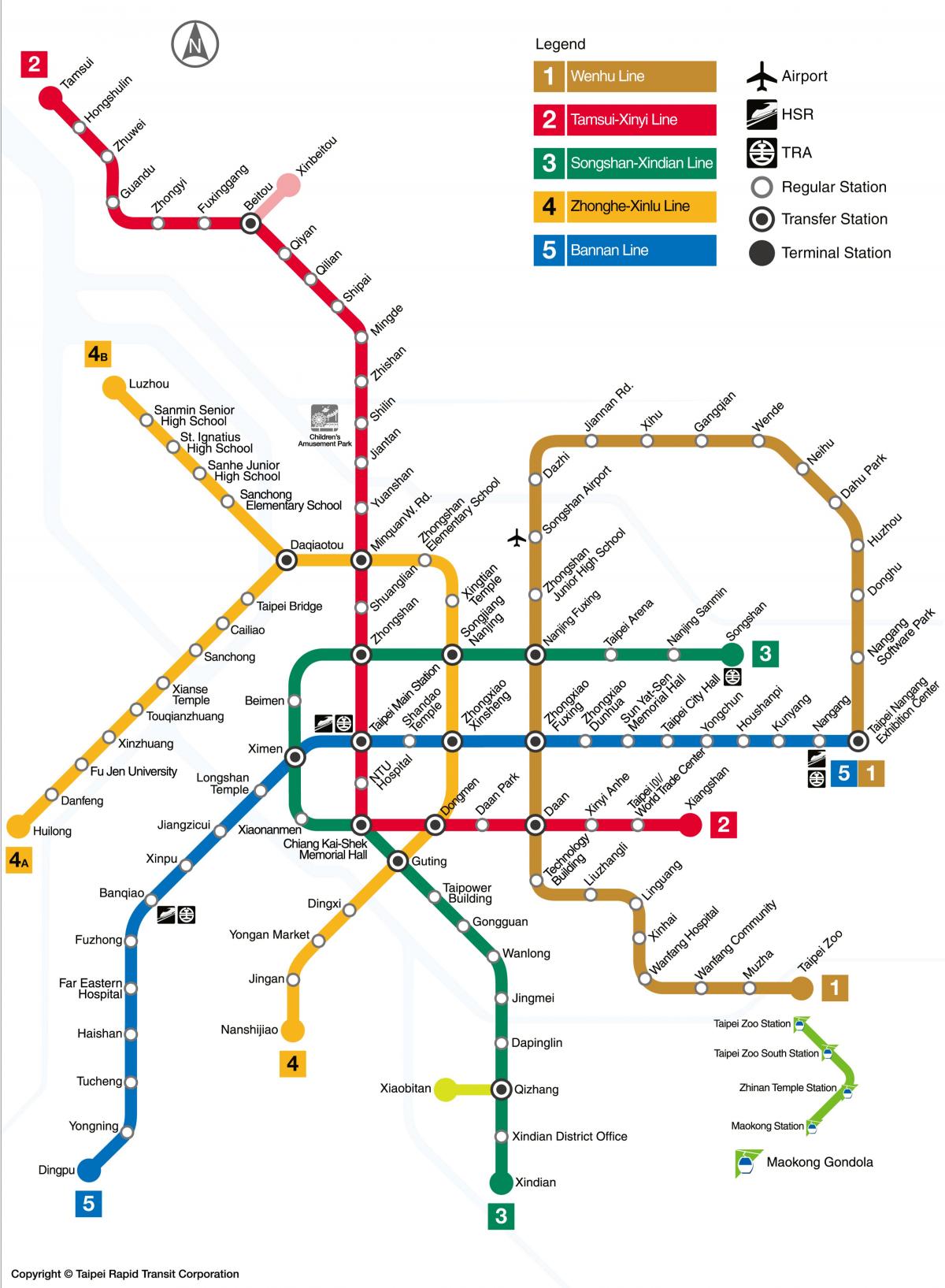 metro mapa taiwan