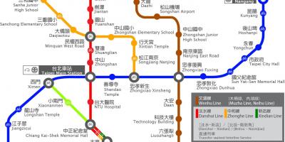 Thsr Taipei geltokia mapa