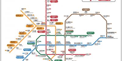 Mapa Taipei gau merkatuak